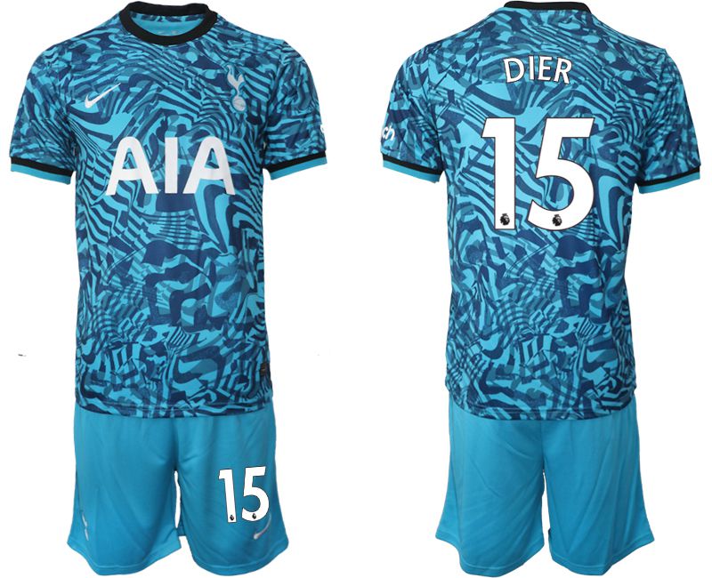 Men 2022-2023 Club Tottenham Hotspur away blue 15 Soccer Jersey